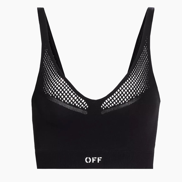 Off White Sports Bra - Picture 1 of 7